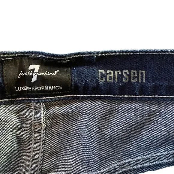 7 for all man kind luxe performance style Carsen size 33 jeans - Picture 3 of 12